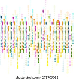Bright abstract geometric background with circles. Vector design