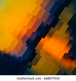 Bright abstract geometric background. Movement forms diagonally.