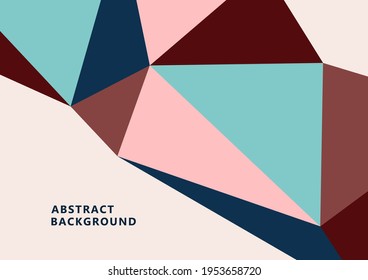 Fondo geométrico abstracto brillante de triángulos. Formas de color inusuales para tu mensaje. Presentación comercial o técnica, plantilla de portada de la aplicación. Ilustración del vector