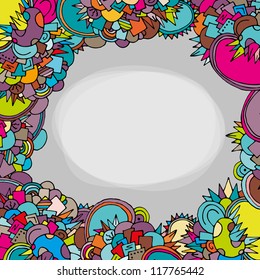 Bright abstract geometric background, vector