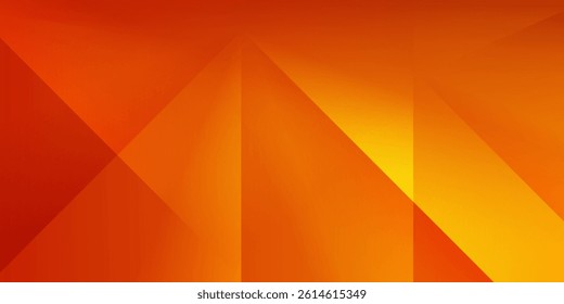 Bright Abstract Geometric Background With Warm Orange and Yellow Colors