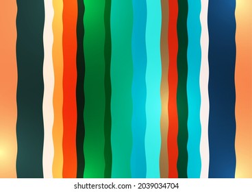 Bright abstract geometric irregular stripes. Overlapping shapes. Suitable for promotional materials, brochures, banners. Vector illustration