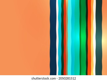 Rayas irregulares geométricas abstractas y luminosas. Sobreposición de formas. Adecuado para materiales promocionales, folletos, banners. Ilustración del vector