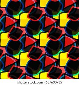 bright abstract geometric seamless background