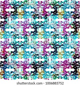 Bright abstract geometric seamless pattern in graffiti style. Quality vector illustration for your design