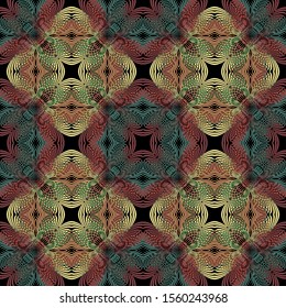 Bright abstract geometric seamless pattern quality illustration for your design
