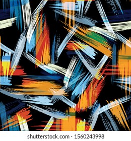 Helle abstrakte geometrische, nahtlose Muster in Graffiti-Qualitätsgrafik für Ihr Design
