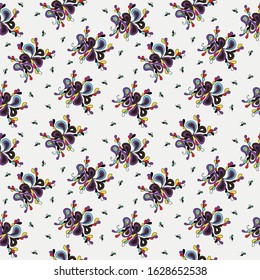 Bright abstract geometric seamless pattern in graffiti style. Quality vector illustration for your design