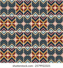 Bright abstract geometric seamless pattern in graffiti style. Quality vector illustration for your design