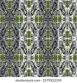 Bright abstract geometric seamless pattern in graffiti style. Quality vector illustration for your design