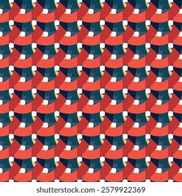 Bright abstract geometric seamless pattern in graffiti style. Quality vector illustration for your design