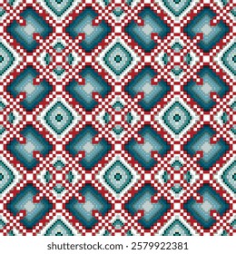 Bright abstract geometric seamless pattern in graffiti style. Quality vector illustration for your design