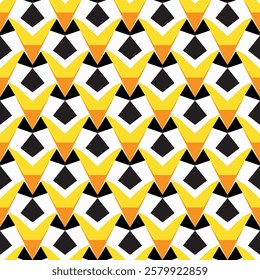 Bright abstract geometric seamless pattern in graffiti style. Quality vector illustration for your design