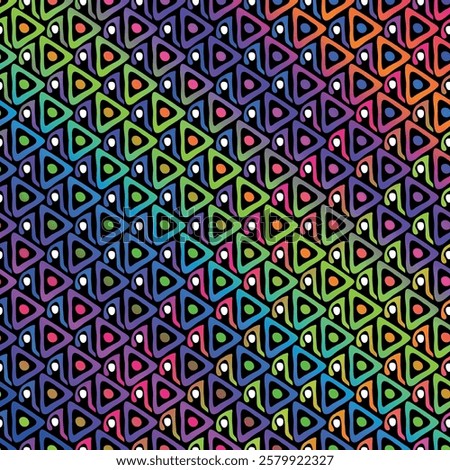 Bright abstract geometric seamless pattern in graffiti style. Quality vector illustration for your design