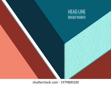 Helle abstrakte geometrische Formen. Universelles geometrisches Template für Corporate Design für Cover, Visitenkarte, Flyer, Report. Vektorgrafik
