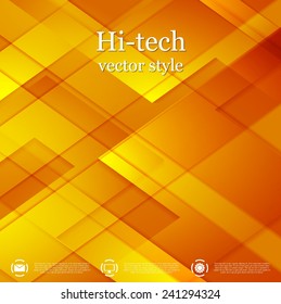 Bright abstract geometric tech background. Vector illustration eps 10