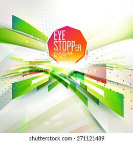 Bright abstract geometric template for your headline offer. Place headline and print seasonal text message. 