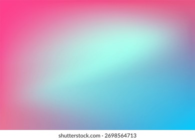 Bright abstract gradient background blending vibrant hot pink, sky blue, and white. Smooth, blurry texture creating a cheerful, aesthetic, and energetic digital backdrop