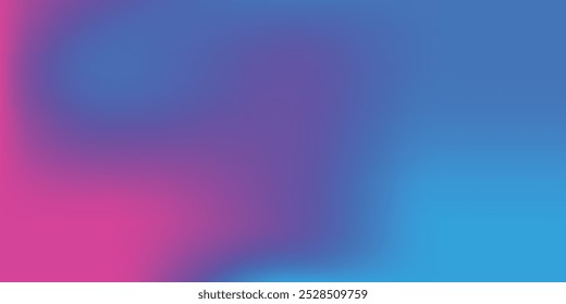 Bright abstract gradient background with blue, yellow, red, pink colors. Vector horizontal trendy style concept for summer, spring party poster, flyer