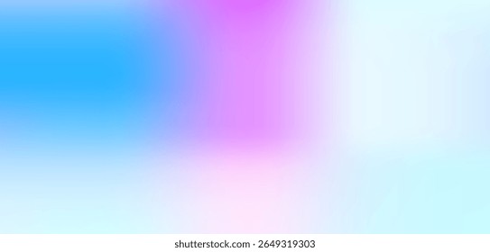 Bright abstract gradient with smooth blue, pink, and purple tones. Soft and dreamy blend perfect for modern, minimal, or tech-themed design projects, backgrounds. Vector EPS10.
Tranding concept.