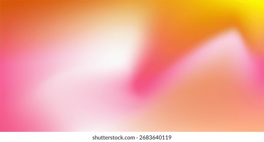 Bright Abstract Gradient With Warm Pink, Orange, And Yellow Tones For Creative Backgrounds ,banner , poster and template.