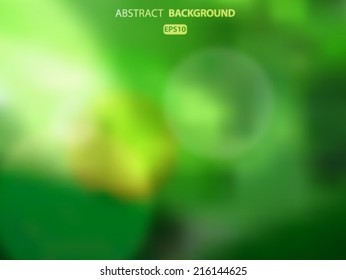 Bright abstract green background  Vector EPS 10 illustration.