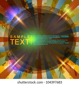 Bright abstract grunge background. Vector illustration.