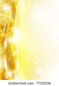 bright abstract holiday golden background with copyspace for your text