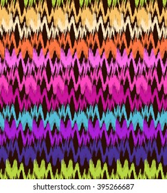 bright abstract ikat stripes ~ seamless background