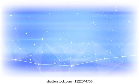 bright abstract illustration of a digital world - a color defocused background and a digital wave. It symbolizes the digital economy, network technologies, cloud technologies, Internet, communications