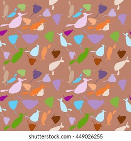 bright abstract image of birds