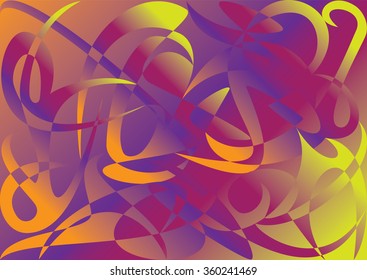 Bright abstract image for your design or background. Vector illustration.