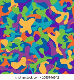 Bright abstract khaki seamless pattern