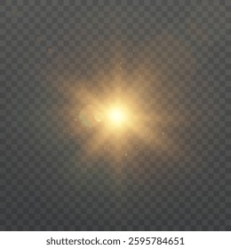 Bright abstract light effect with rays and glare, and energy explosion effect for vector illustration.	