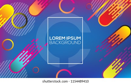 Bright abstract lights background. Comets illustration. Vector.