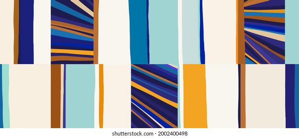 Bright abstract minimalist print. Contemporary seamless pattern. Fashionable template for design.