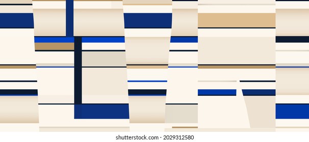 Bright Abstract Minimalist Striped Print. Contemporary Seamless Pattern. Fashionable Template For Design.