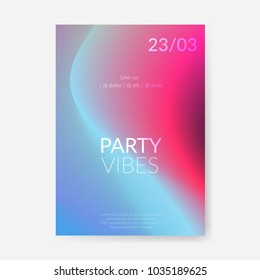 Bright abstract modern halftone color gradient poster design template. Fluid design liquid shape background. Vector illustration