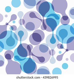 
bright abstract molecule on a light background