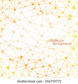 bright abstract molecule on a white background.