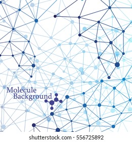 bright abstract molecule on a white background.