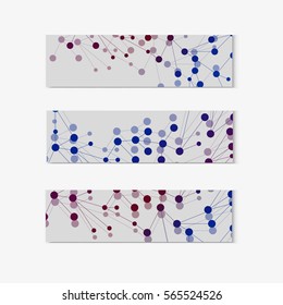 bright abstract molecule on a white background.