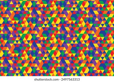 Bright abstract mosaic seamless pattern. Vector background. Endless texture. Ceramic tile fragments.