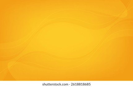 Bright abstract orange background featuring soft flowing wave patterns. The smooth gradients and warm tones create a vibrant and energetic atmosphere, ideal for use in digital designs, presentations.