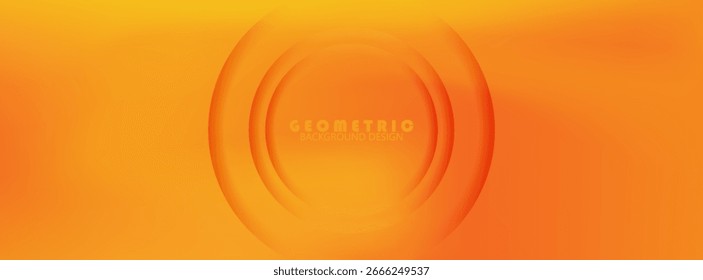 Plano de fundo laranja abstrato brilhante com gradiente suave e formas circulares no centro. Design quente, vibrante e moderno, perfeito para o verão, 