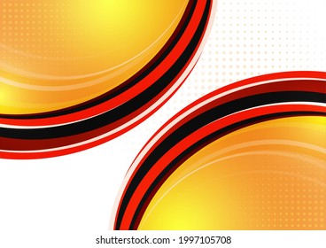 Círculos abstractos luminosos superpuestos con medio tono. Usar plantilla geométrica para portada de folletos, afiche, banner web, folleto, volante, etc. Ilustración vectorial