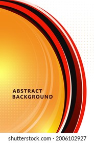 Bright abstract overlapping circles with halftones. Use geometric template for brochure cover, poster, web banner, leaflet, flyer, etc. Vector illustration