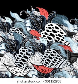 bright abstract pattern of the fantastic elements
