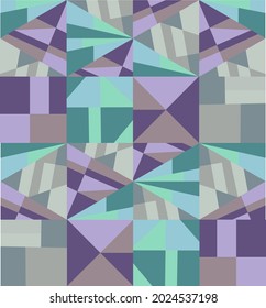 Patrón abstracto brillante de formas y líneas geométricas. Colores de 2021