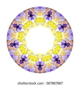 Bright abstract pattern, mandala. Vector design template for art.